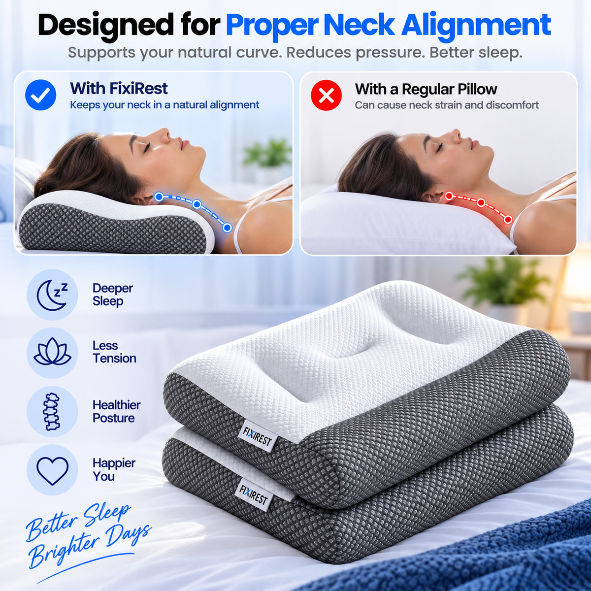 Fixirest CerviTrak Alignment Pillow