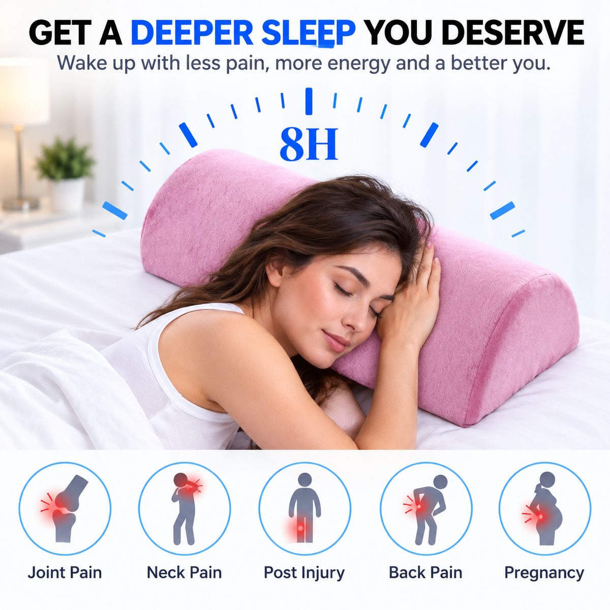 FixiRest Multi-Zone Support Pillow