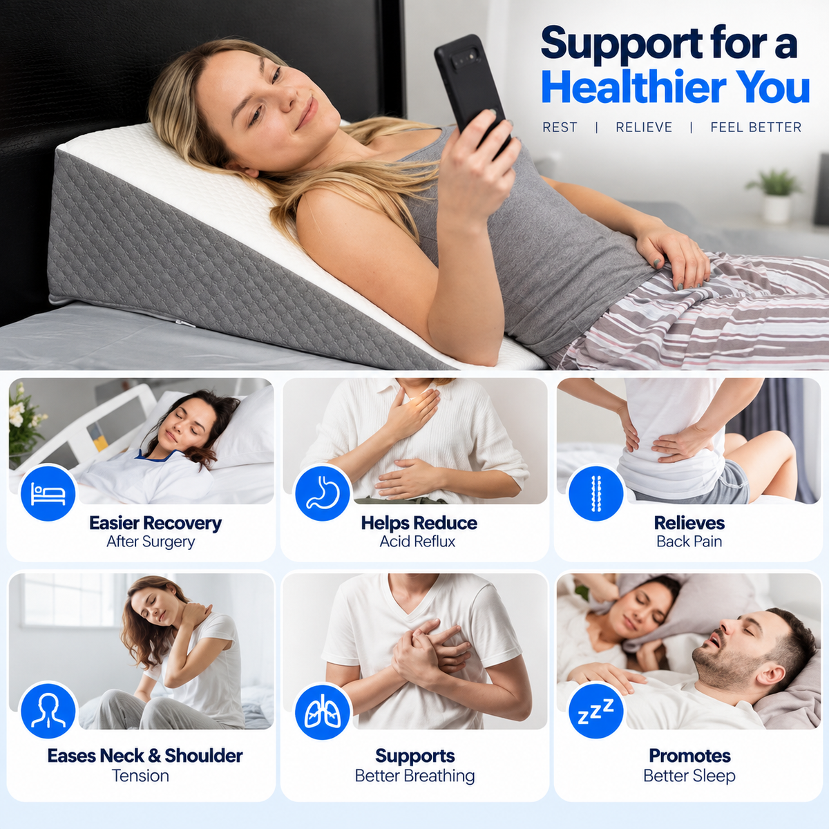 Fixirest OrthoWedge Align Pillow